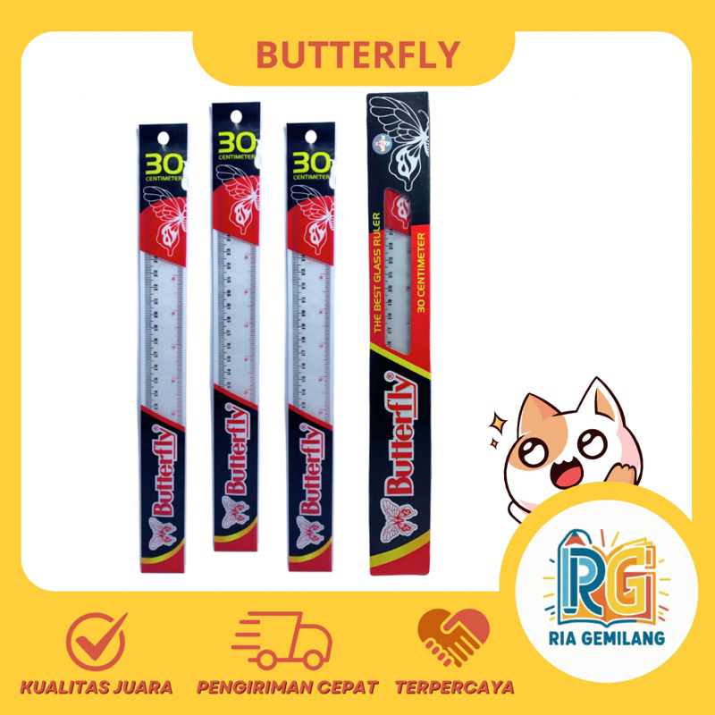 

1 PCS PENGGARIS BUTTERFLY 30CM