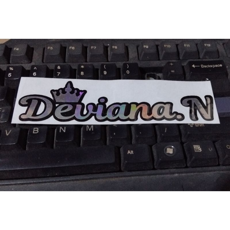 

Sticker Hologram Bebas custom nama