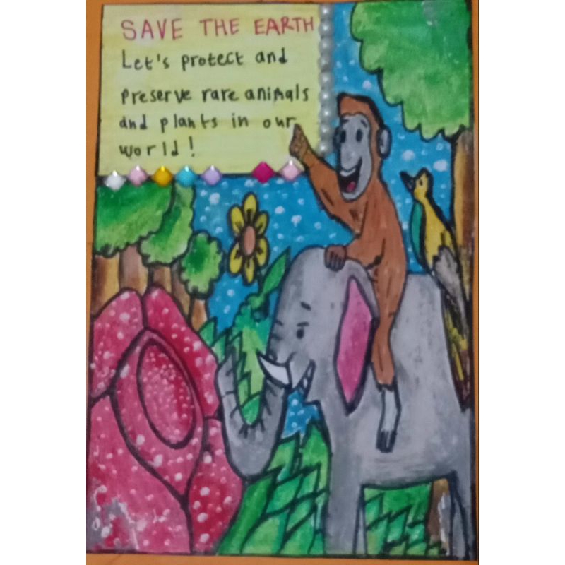 Gambaran anak 5 SD umur 10 tahun, gambaran tangan asli anak umur 10 tahun.