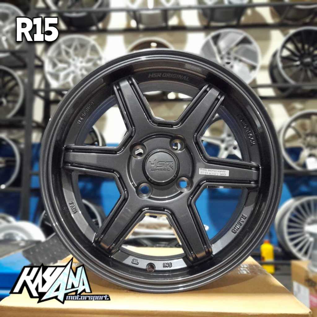 Velg Mobil Hsr R15 4x100 Lebar 6,5 Velg Untuk Agya, Sigra, Mobilio, Brio, Yaris, Ayla Velg Murah R15