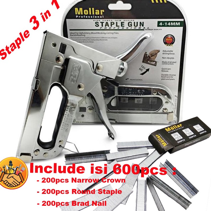 

CASHBACK Staple Staples Tacker Tembak Jok Hekter 3 Way MOLLAR Homaster 3 in 1 Isi Staple 3in1