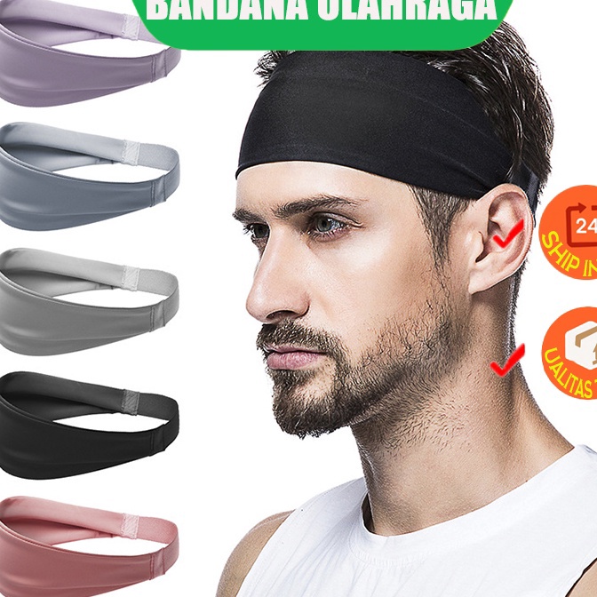 HJ6 Bandana Olahraga  Ikat Kepala Sport  Hairband Sport  Ikat Kepala Olahraga  Head Band Kepala