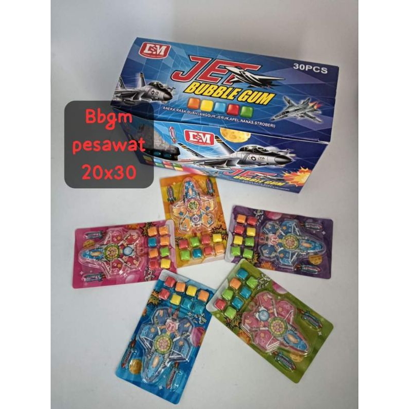 

candy buble gum pesawat isi 30 pcs