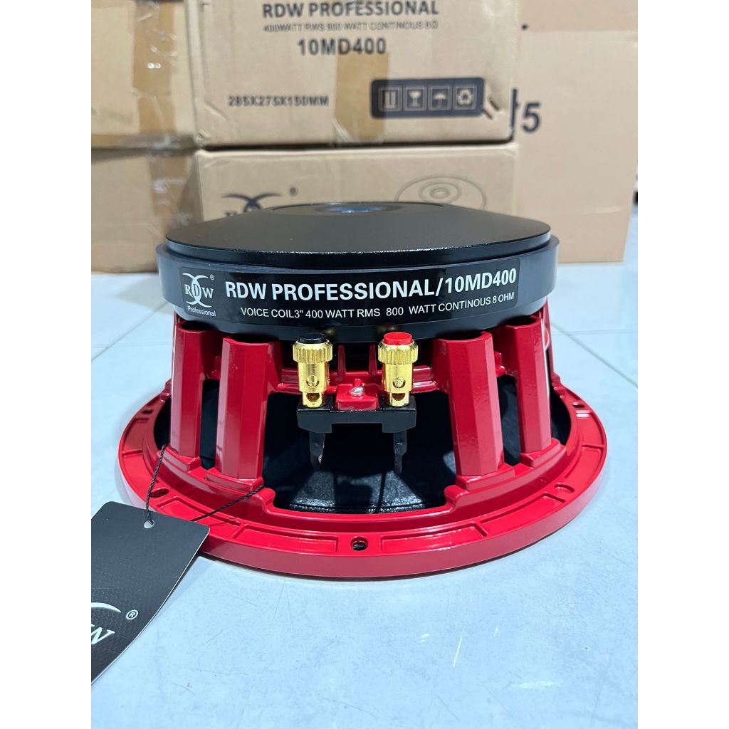 SPEAKER COMPONENT RDW 10MD400 VC 3 INCH 800 WATT ORIGINAL