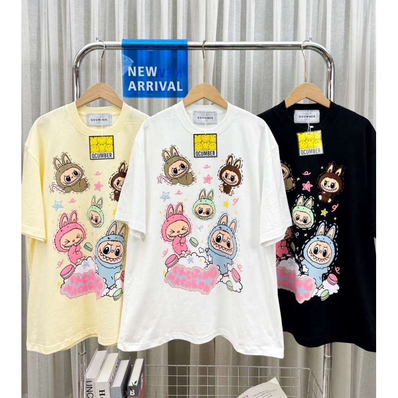 QCUMBER kaos oversize motif Labubu Party