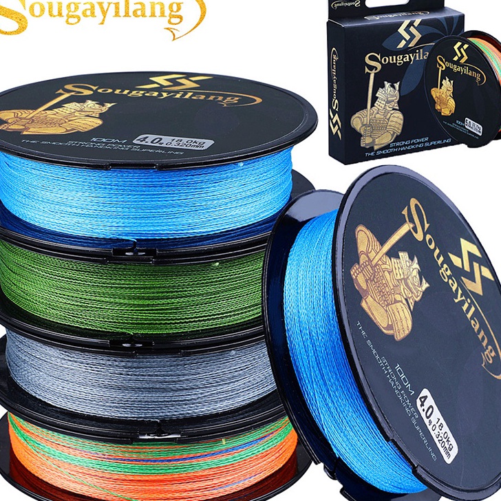 PENAWARAN HEBOH Sougayilang Senar Pe 4 Colors 1M Senar Pancing Kuat 4 Braided Fishing Line 12LB4LB S