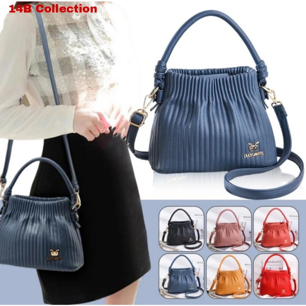 Tas Selempang Wanita Pollenne Tas Pesta Tas Bahu Slingbag Tas Kerja Kantor Tas Pergi Ngaji Ibu