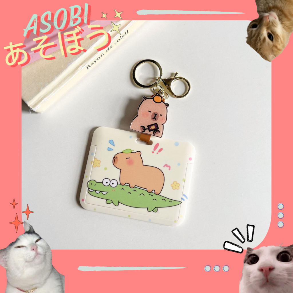 

HenJO ASOBI CARD HOLDER ID / NAME TAG / ID CARD CAPYBARA LUCU VIRAL BISA DITARIK