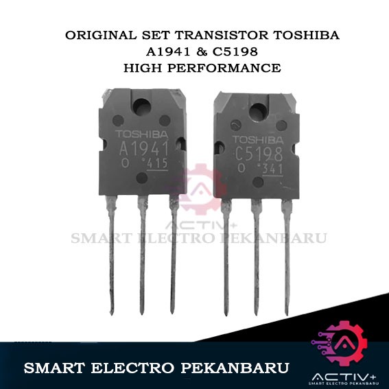 ORIGINAL TRANSISTOR TOSHIBA SET A1941 C5198 ASLI 2SC5198 2SA1941 1SET SC5198 SA1941 A 1941 C 5198