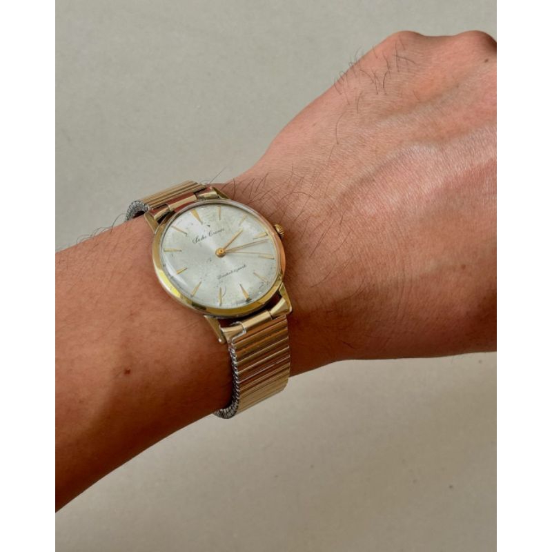 Jam Tangan Seiko Cronos dengan Lapisan Gold 14k Filed