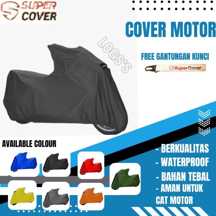 Cover Motor Sarung Motor Honda SCOOPY /Selimut Motor/Extreme Outdoor - Hitam
