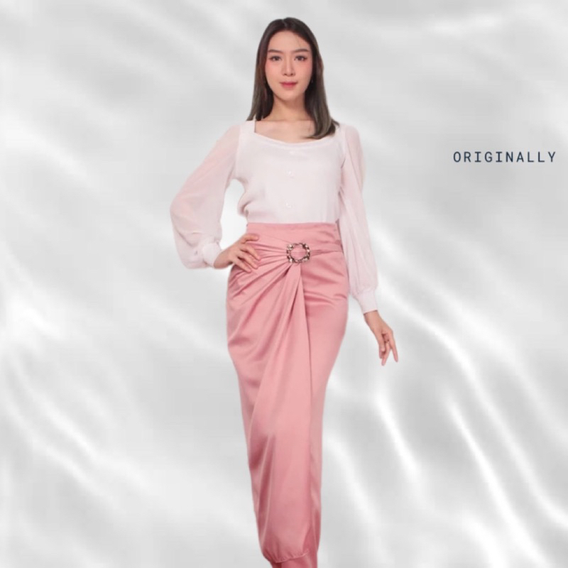 Rok lilit polos satin velvet premium / bawahan lilit / warna dusty / rosegold wardah / lilac / sage 