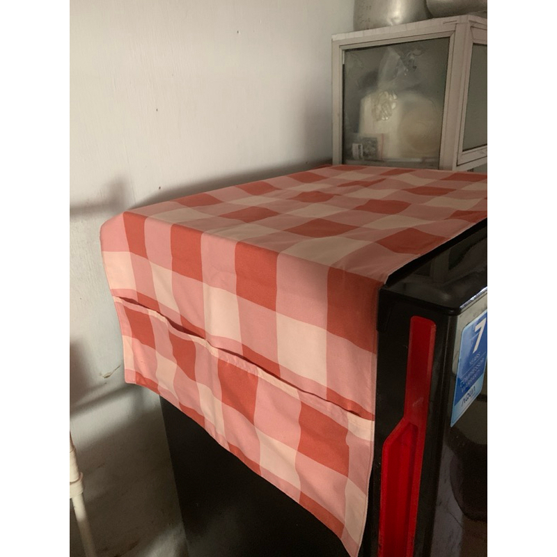 Tutup kulkas penutup kulkas kain taplak kulkas aestatik