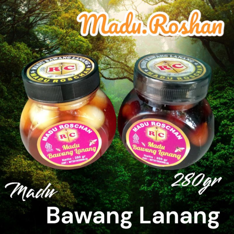 

Madu BAWANG LANANG 280 gram, Madu Roschan premium Kw A1+
