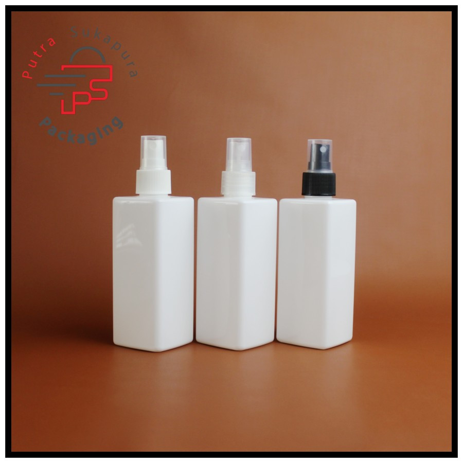 Botol spray 250ml kotak putih/botol 250ml plastik/spray neck 24