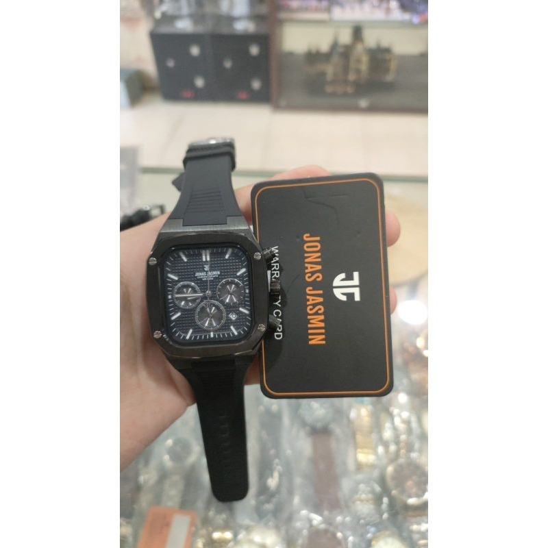 Jam Tangan Pria Jonas Jasmin Petak Tali Original