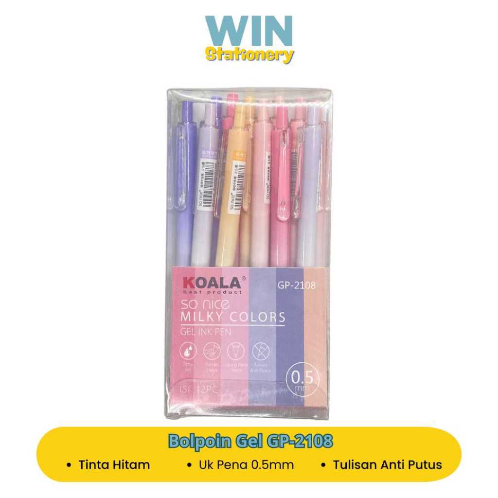

Bolpoin Gell Tinta Hitam 0,5mm GP-2108