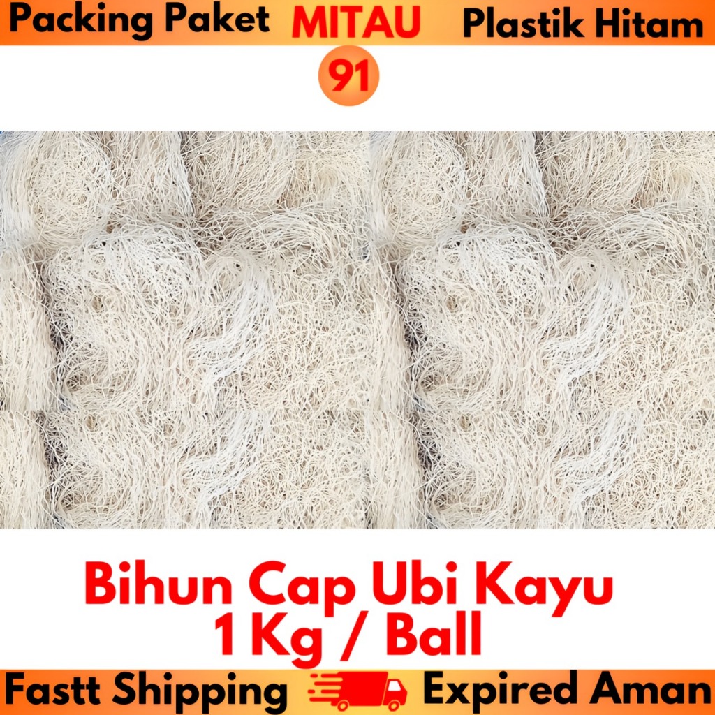 

Bihun Cap Ubi Kayu 1 Kg / Bks