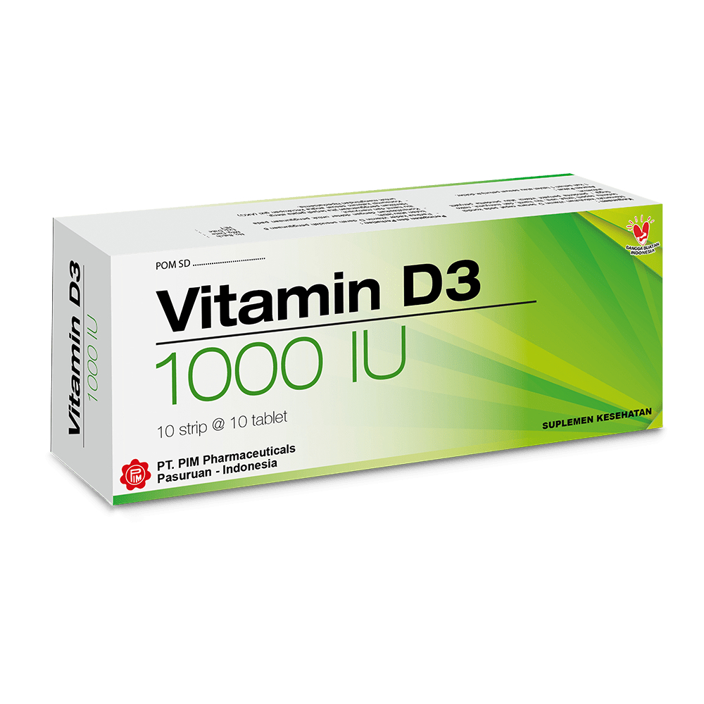 VITAMIN D3 1000 IU PIM BOX 100 TABLET
