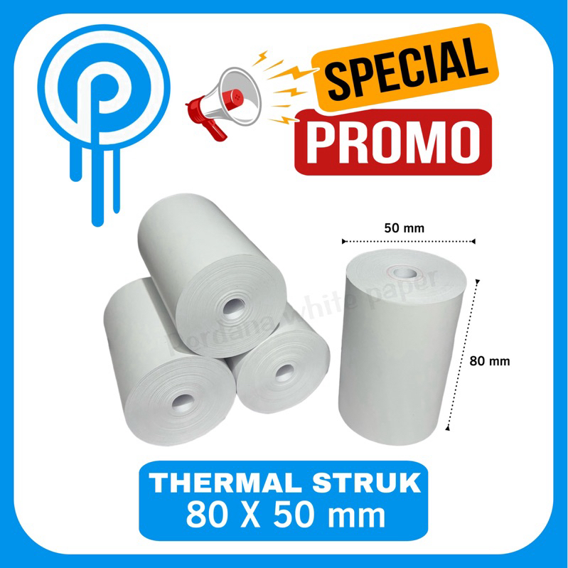 

KERTAS THERMAL STRUK KASIR PAPER ROLL 80MM 80X50 THERMAL PRINTER 80X40 80X50 80X80 CORELESS EDC THERMAL PRINTER BLUETOOTH PANDA IWARE VSC EPOSS TANPA CORE