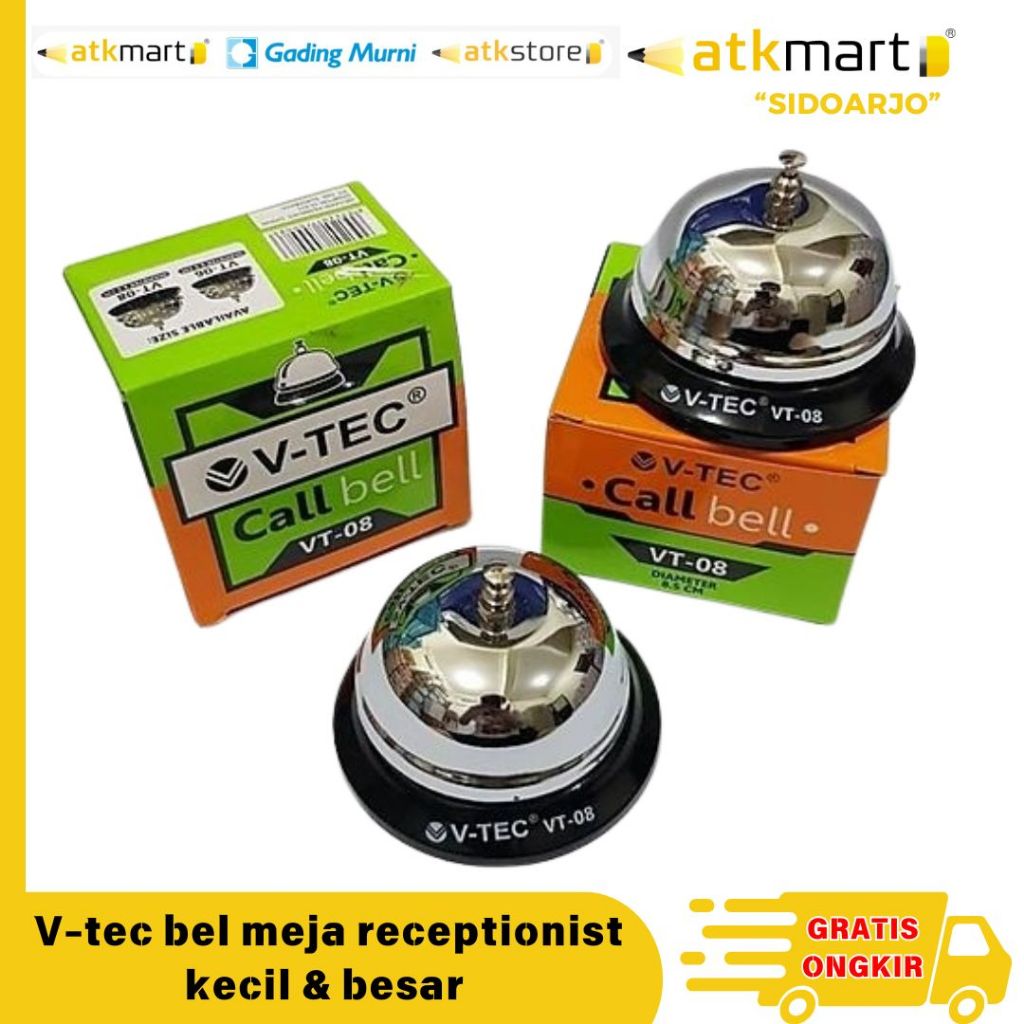 

Vtec bel meja receptionist kecil besar - Call Bell Bel Panggil