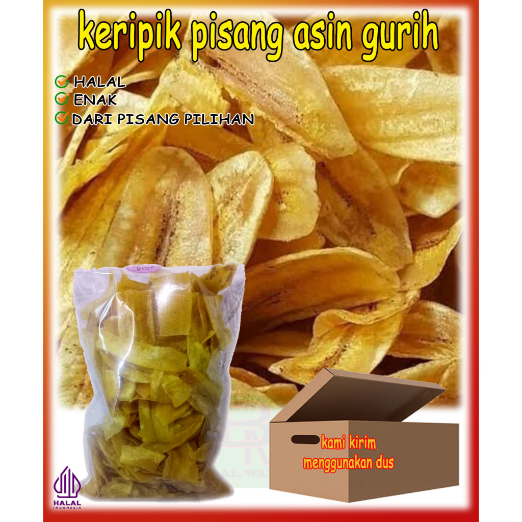 

Keripik Pisang Asin Gurih Super Renyah