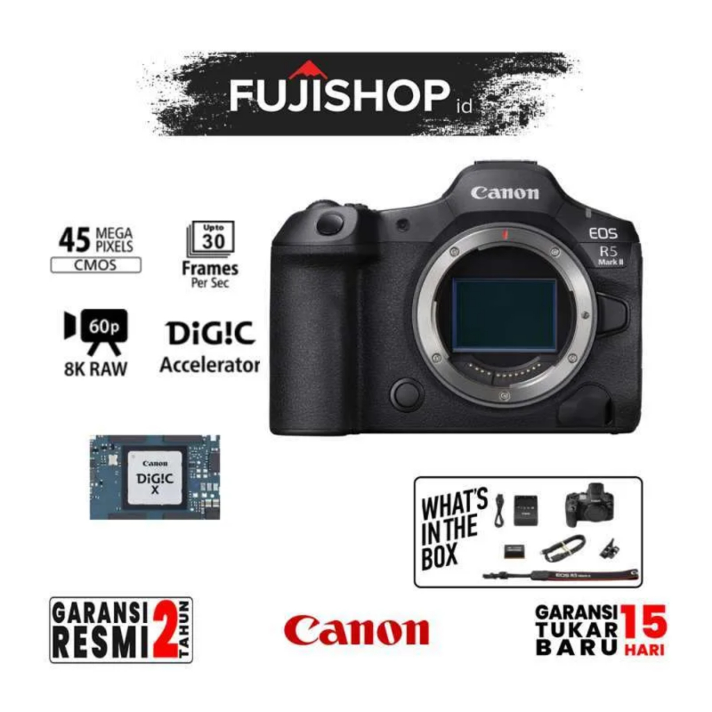 Canon EOS R5 Mark II Body / Canon R5 II Body Kamera Mirrorless Garansi Resmi