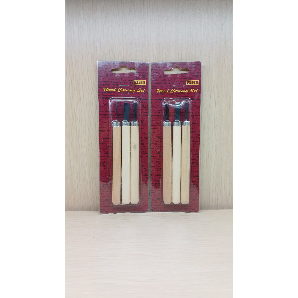 

Pisau ukir kayu / wood carving tools isi 3 pcs