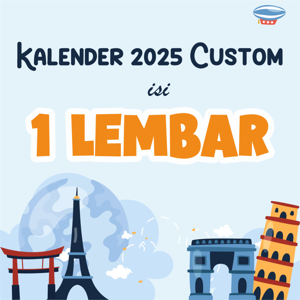 

Kalender dinding custom 2025 isi 1lembar