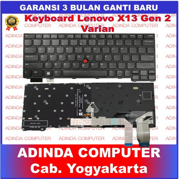 Keyboard Lenovo Thinkpad X13 Gen2 L13 Yoga Gen3 Gen 3 Gen4 Gen 4 20WK 20WL 20W8 20W9 Pointer Backlig