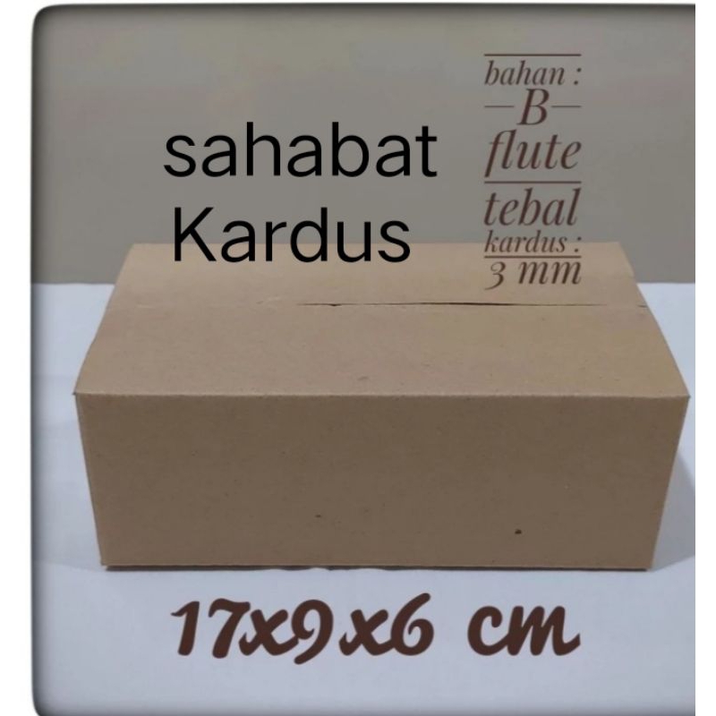 

kardus box Ukuran 17x9x6 cm single wall polos