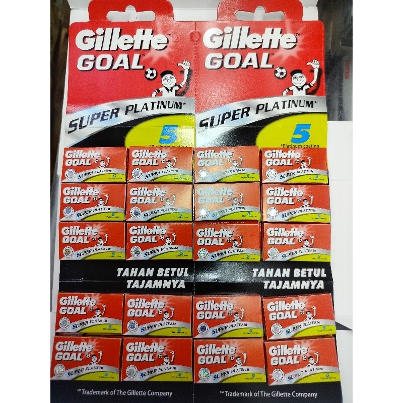Pisau cukur gillette goal per papan isi 20 kotak