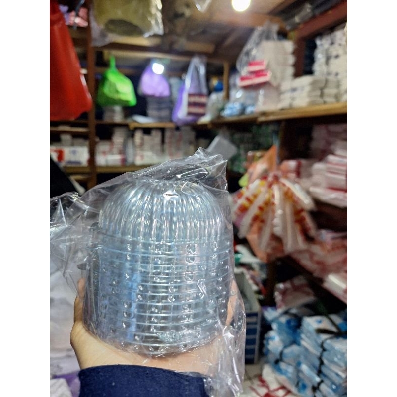 Tutup gelas cembung ulir.