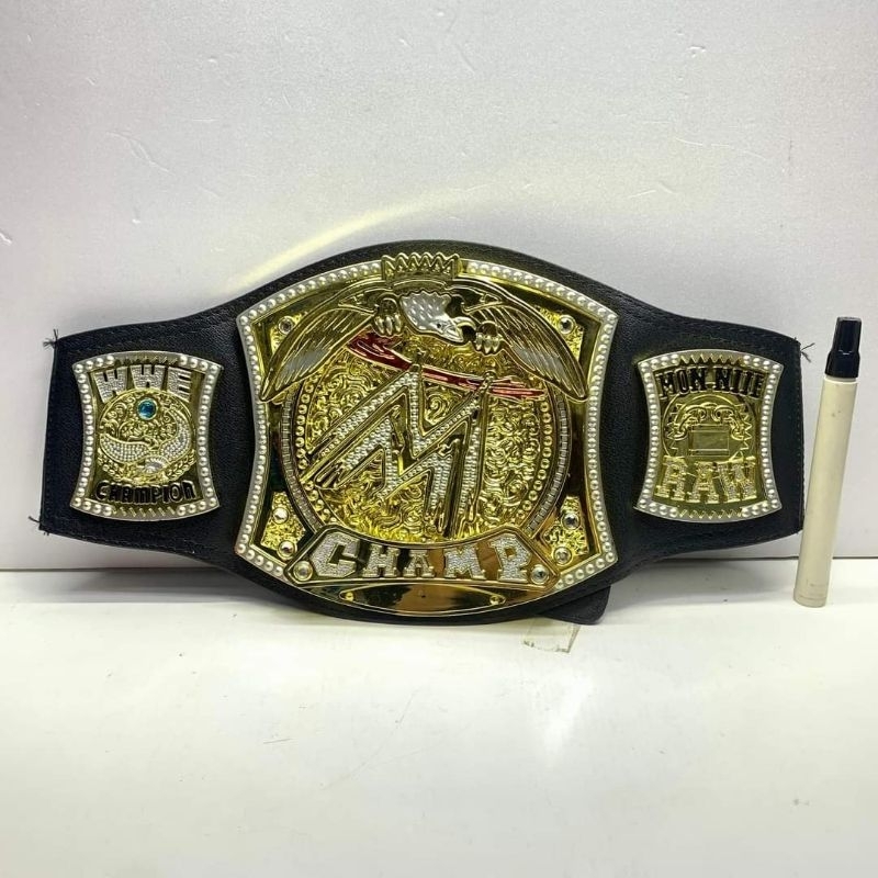 mainan aksesoris dioramasabuk smackdown wwe figure champ Skala 1:1Bisa dipakaiCocok untuk cosplayCWK