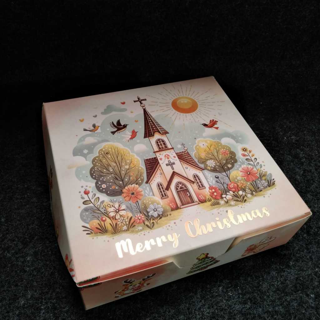 

Christmas Hampers Box / Kotak Hampers Natal Persegi Kylie Crystal-7