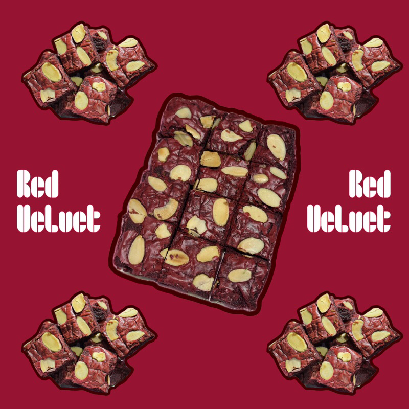 

Redvelvet fudgy brownies