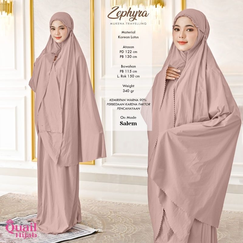 Mukena Dewasa Zephyra by Quail Hijab