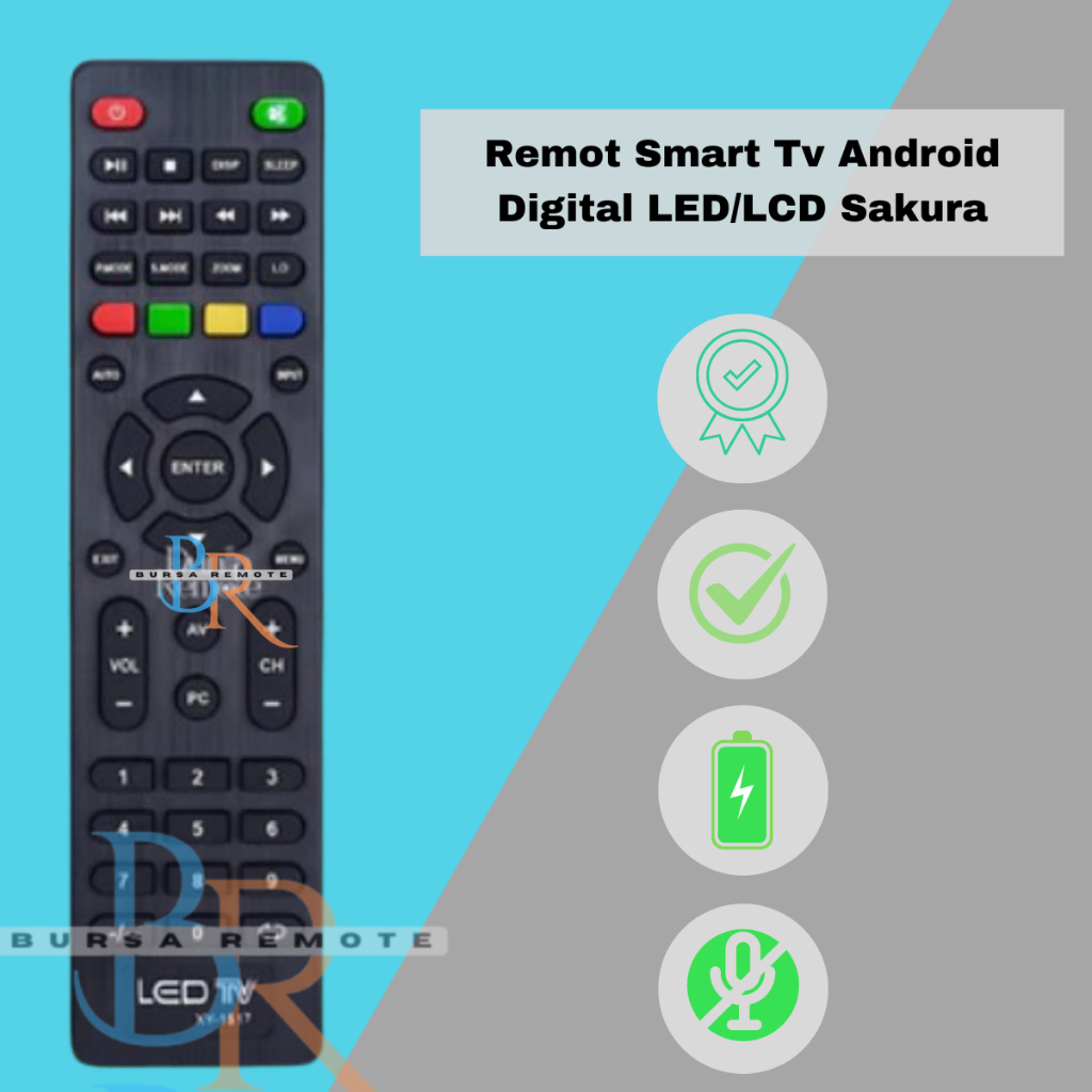 REMOTE REMOT TV LED LCD SAKURA WEYON ANIMAX GAZELA SIVATEL XY 1517