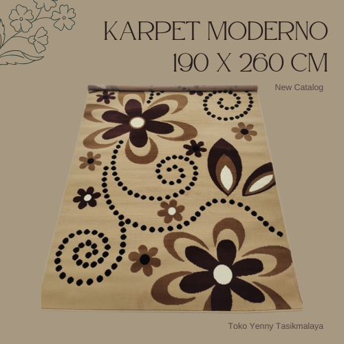 Karpet Permadani Merk Moderno Ukuran 190 x 260 cm