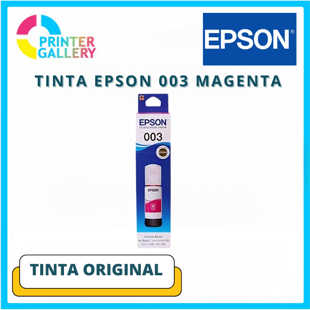 Tinta Printer EPSON 003 Magenta Original L1100 L1200 L3100 L3200 L5100 L5200