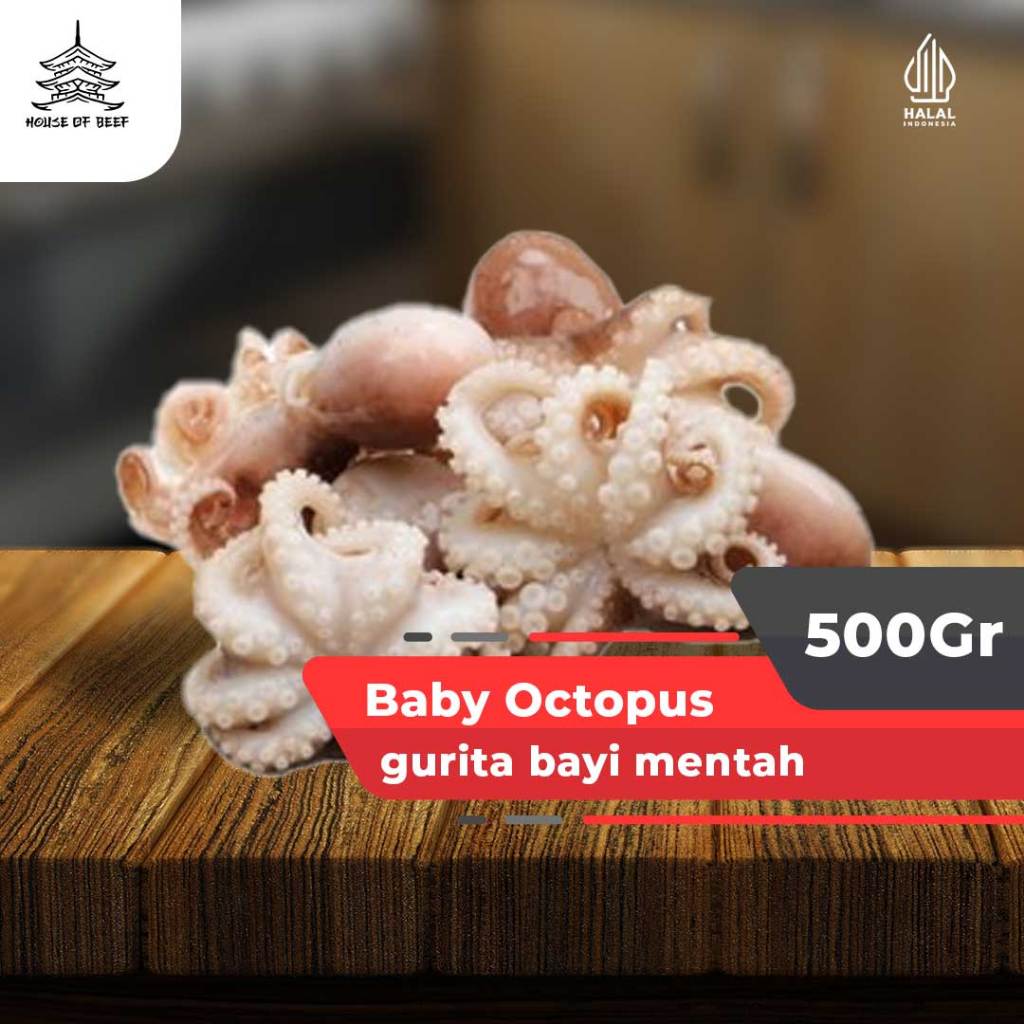 

Baby Octopus Gurita Bayi Mentah 500gr