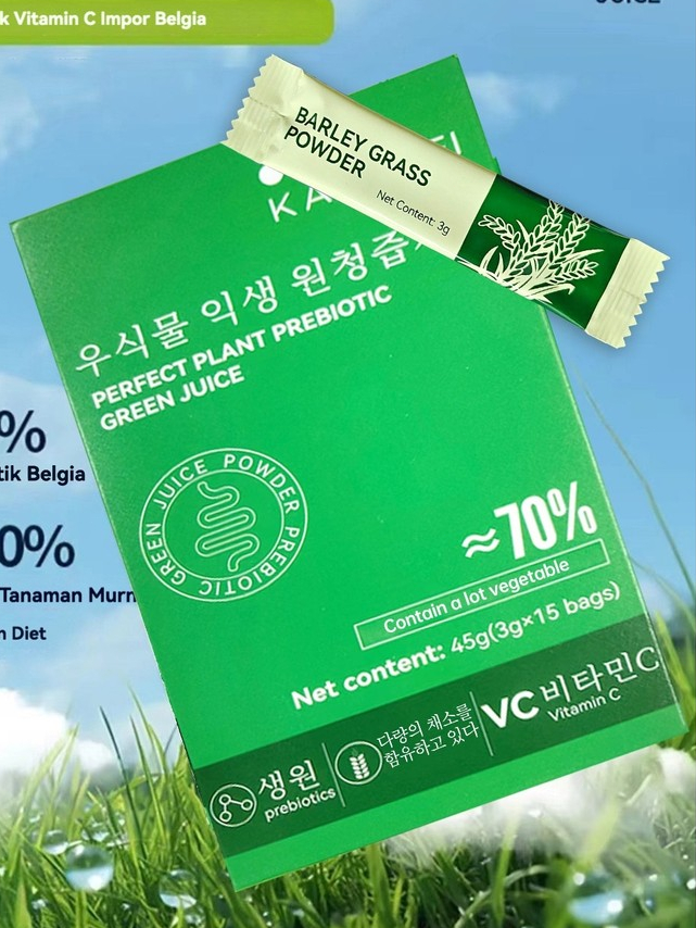 

PERFECT PLANT PREBIOTIC GREEN JUICE JUS SALAD SAYURAN INSTAN JUSS HIJAU 1 BOX 15 SACHET