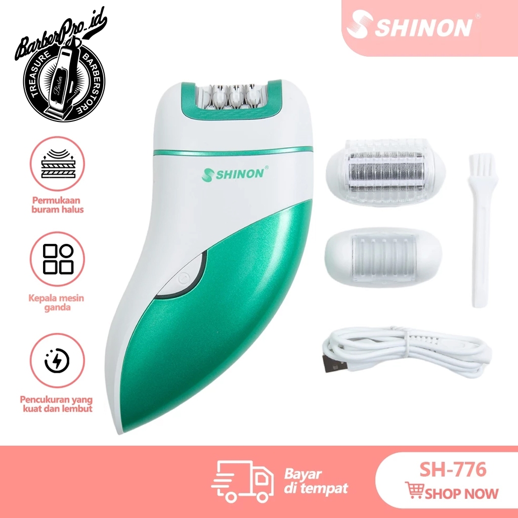 SHINON SH-776 Epilator Rambut Wanita Lady Shaver Epilator | Hair Removal Penghilang Bulu