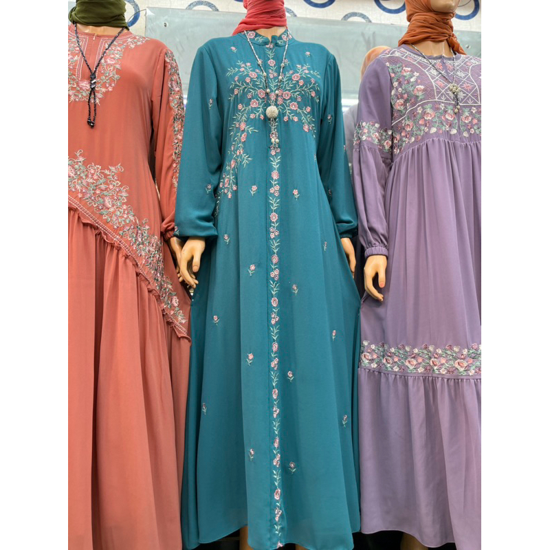 Gamis Bordir Ceruty Babydoll | Gamis Ceruty