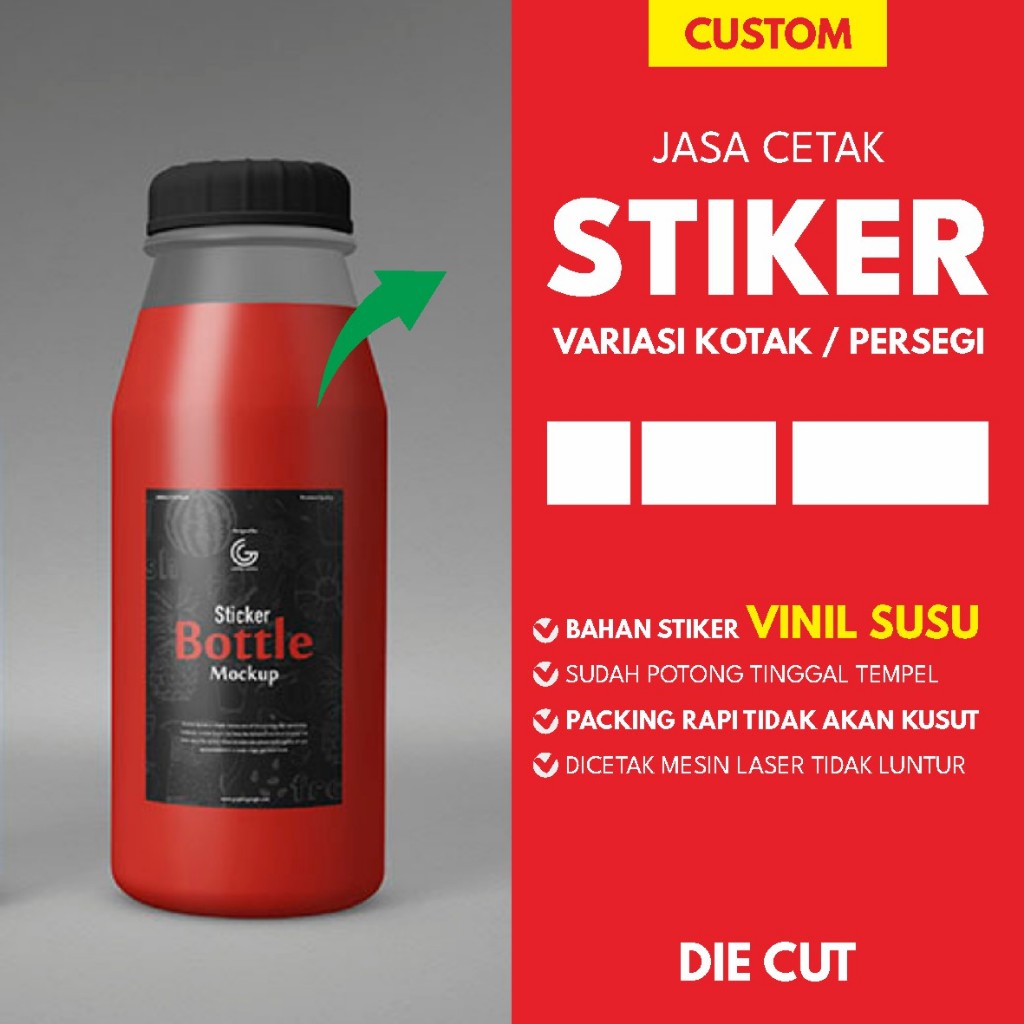 

Stiker Label - VINYL / TRANSPARAN - Variasi KOTAK / PERSEGI