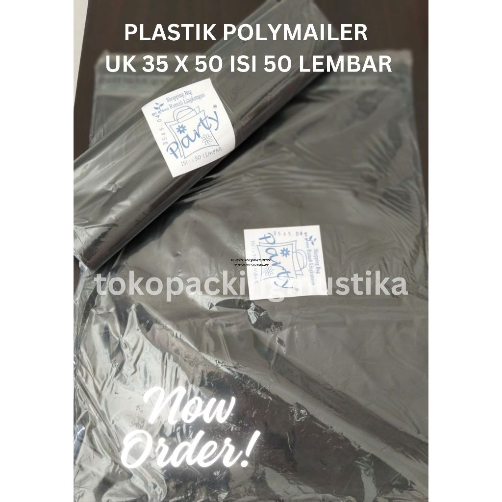 

NEW!!!, PLASTIK POLYMAILER UK 35 X 50 ISI 50 LEMBAR