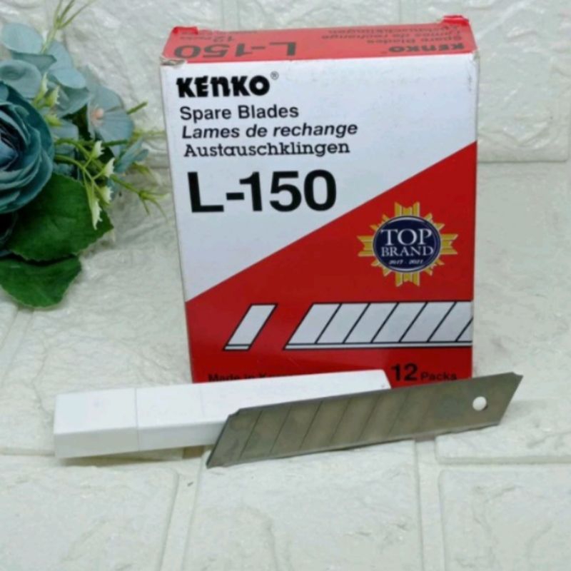 

pisau cutter refill isi 5 pcs kenko L150 1 box