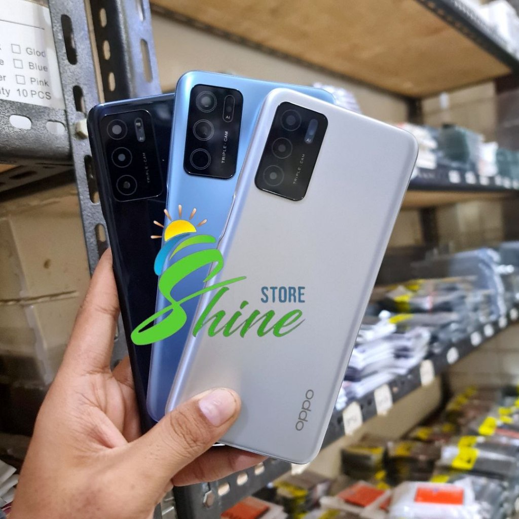 Casing Housing HP Oppo A16 CPH2269 Backdoor + Bezel Tutup Belakang Bekdor Kesing