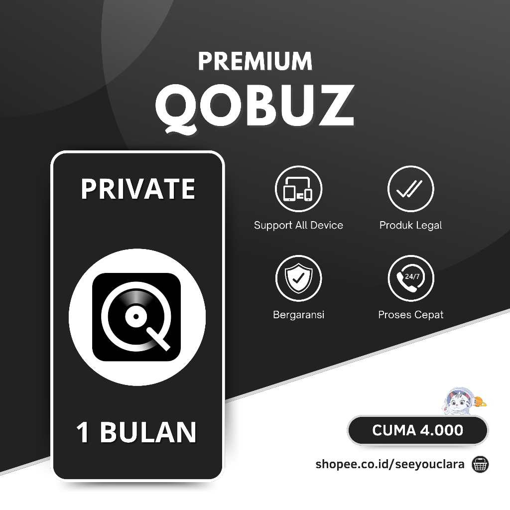 QOBUZ 1 BULAN PREMIUM MURAH