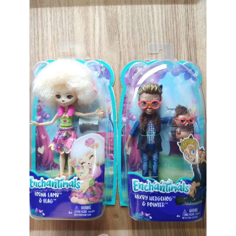 Boneka Enchantimals Figure Doll Lamb Hedgehog